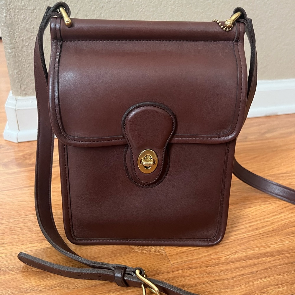 SOLD - Vintage Coach Dark Brown/Mahogany Murphy Crossbody Bag